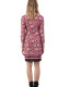 Rochie de zi dreapta din tricot nuante de roz