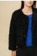 Jacheta dama din blana ecologica Y154 Neagra