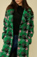Palton dama cu imprimeu 5595 Verde