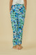 Pantaloni cu imprimeu floral CY1984 Bleu