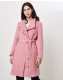 Palton din lana rosu AT8238R